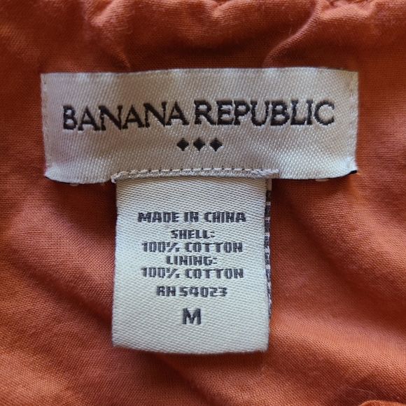 Banana Republic cotton ruffle dress sundress slip dress orange - Picture 13 of 14